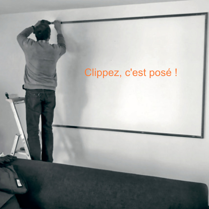 Miroir encadré sur mesure MAXI - Profil à clip