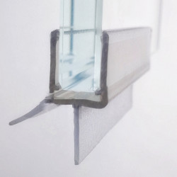 Joint d'étanchéité avec lèvre et languette - verre de 6 - 8 mm