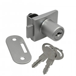 Serrure pour porte en verre affleurante