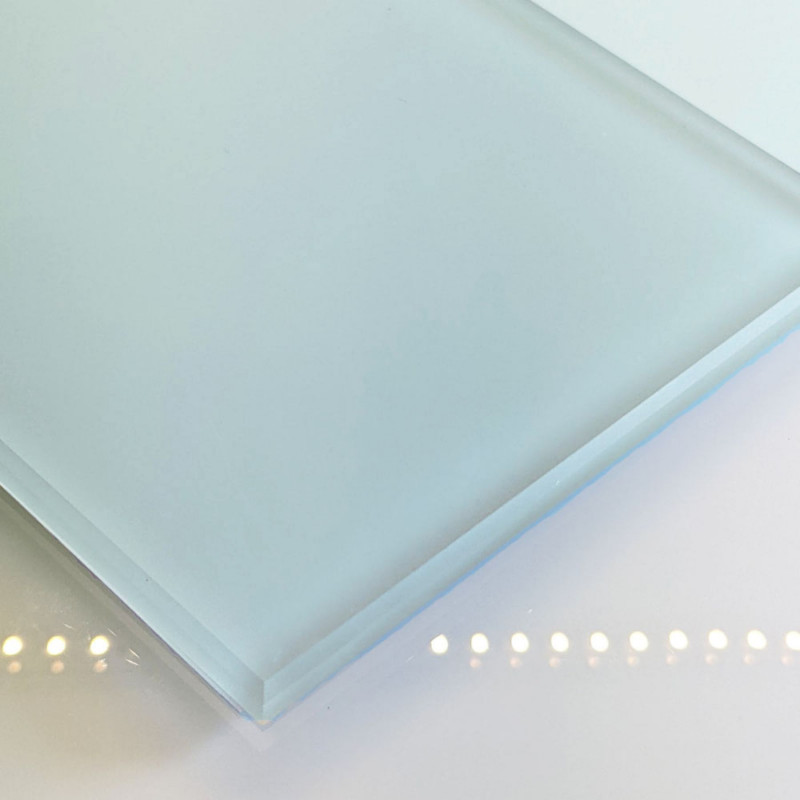 Crédence en verre Dépoli laqué sur mesure