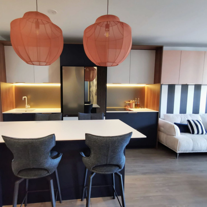 Crédence en miroir dépoli BRONZE - matelac silver bronze