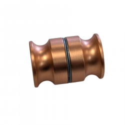 Bouton de porte en verre - GREGAL LAITON Cuivre Brossé