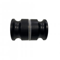 Bouton de porte en verre - GREGAL NOIR MAT