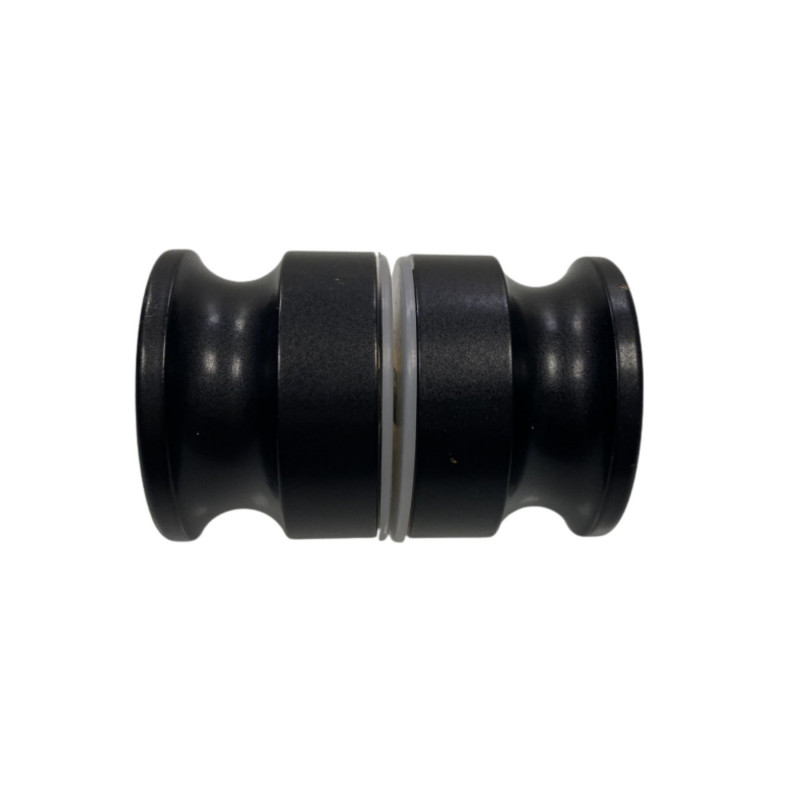 Bouton de porte en verre - GREGAL NOIR MAT