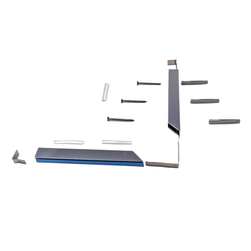 Rail en aluminium - Dolphin pour paroi de douche