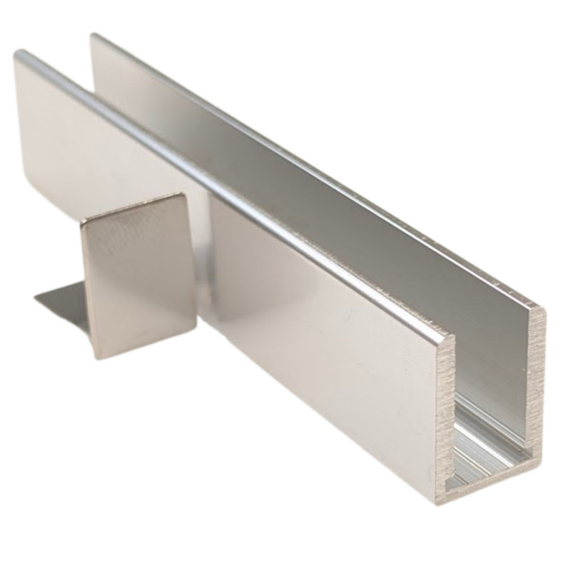 Rails en aluminium POLI BRILLANT - Dolphin pour paroi de douche