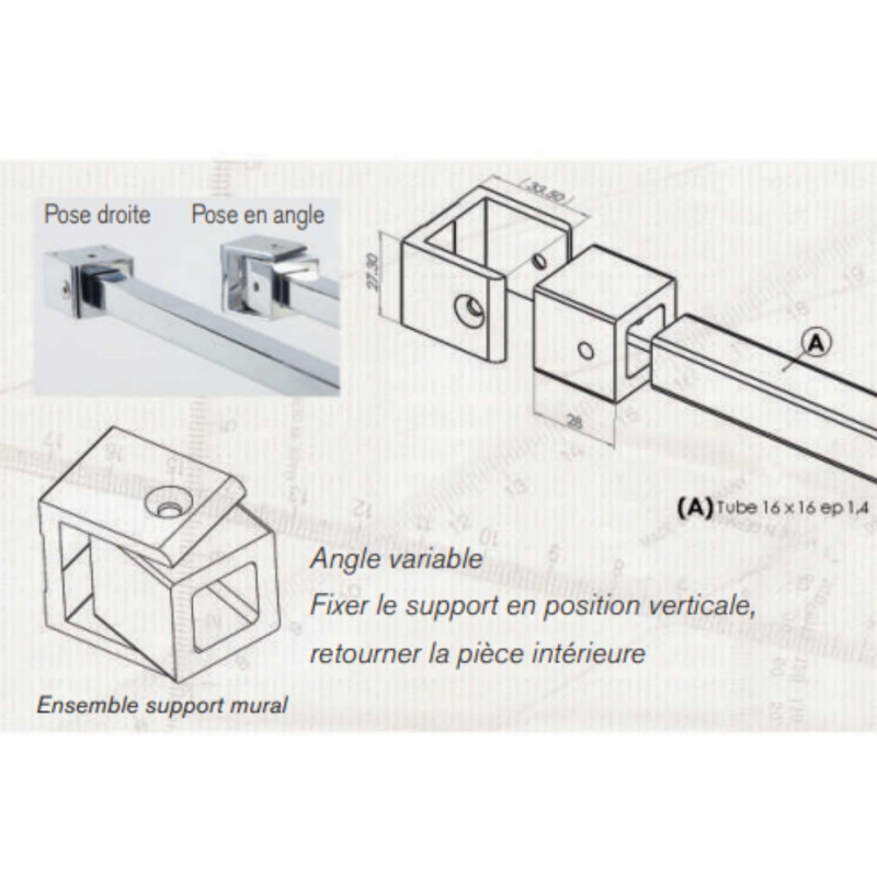 Barre de stabilisation - raidisseur DOLPHIN Chromé