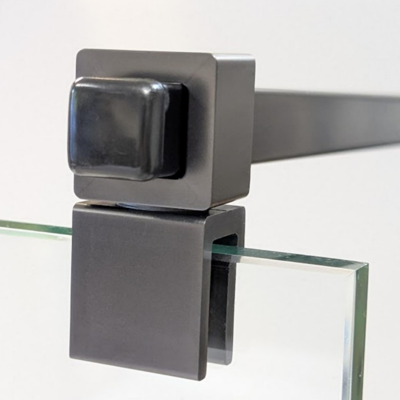 Raidisseur pour paroi de douche Noir Canon de Fusil DOLPHIN