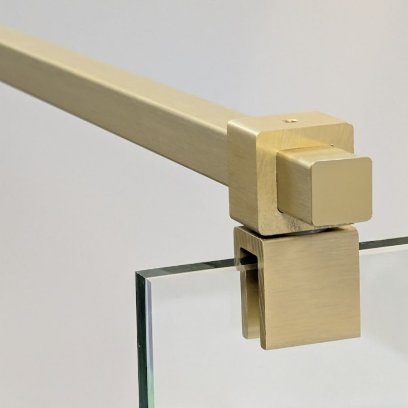 Barre de stabilisation pour paroi de douche DOLPHIN Laiton Vieilli Brossé