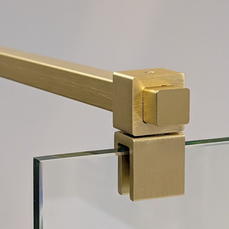 Barre de stabilisation pour paroi de douche DOLPHIN Laiton Brossé