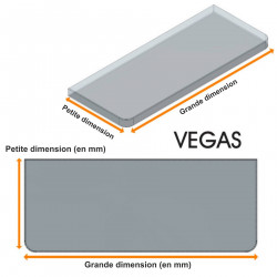 Étagère VEGAS en verre trempé