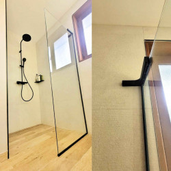 Équerre de stabilisation mur-verre - EXO MAXI