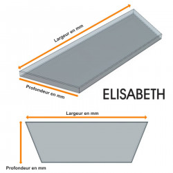 Étagère ELISABETH en verre trempé