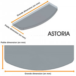 Etagère ASTORIA en verre trempé