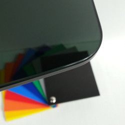 Étagère CURVA en verre trempé noir