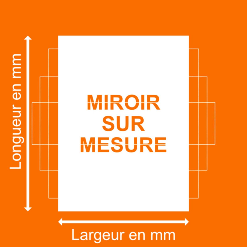 Miroir carré et rectangle sur mesure