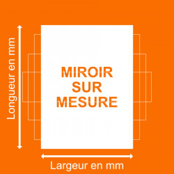 Miroir Noir sur mesure