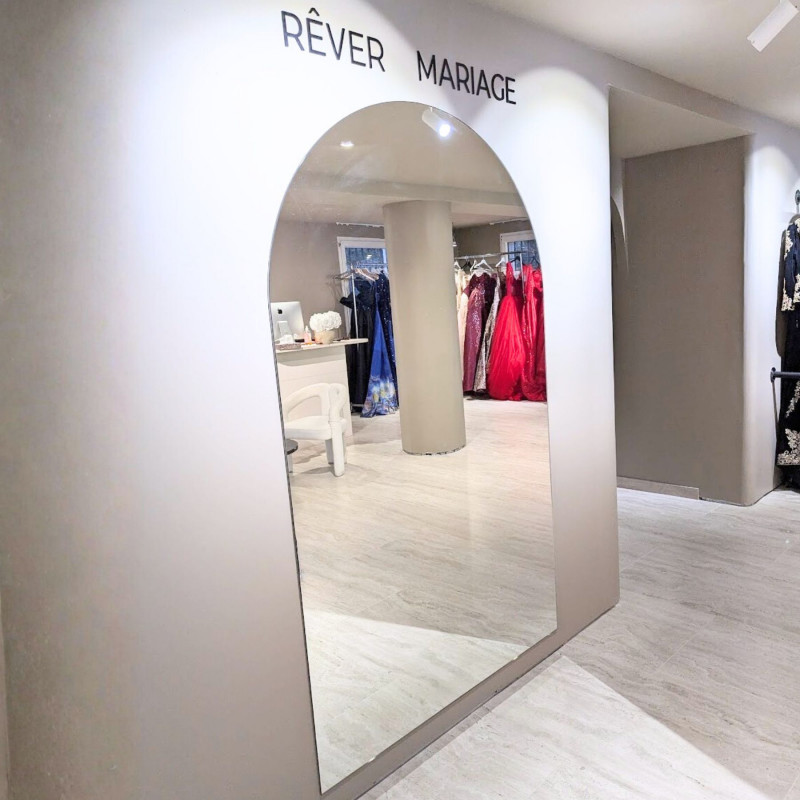 Miroir sur mesure argenté GRAVI