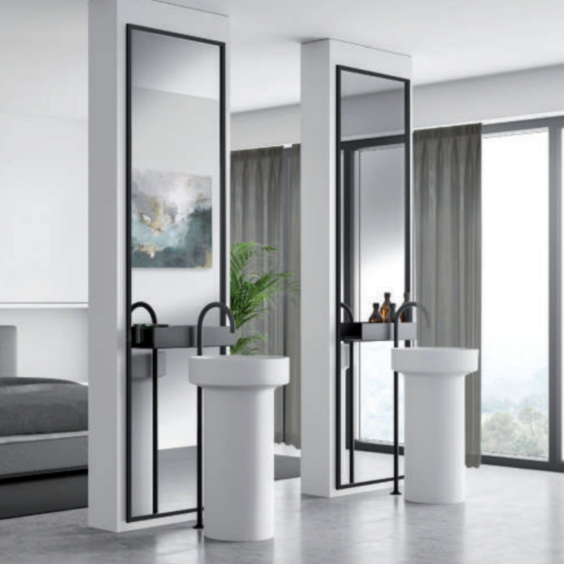 Miroir encadré sur mesure MAXI 6mm d'épaisseur - Profil à clip