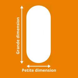 Miroir sur mesure argenté UBLO- Miroir de salle de bain