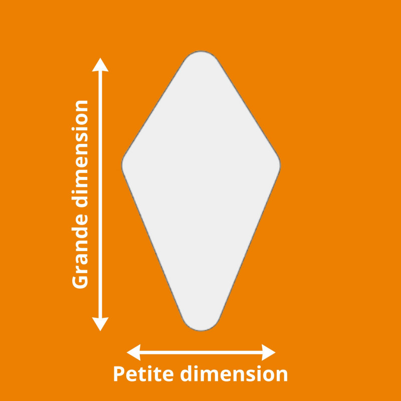 Miroir sur mesure DIAMOND de 6mm d'épaisseur.