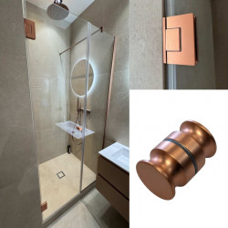 Paroi de douche pivotante en verre 8mm trempé sur mesure - TRIGO