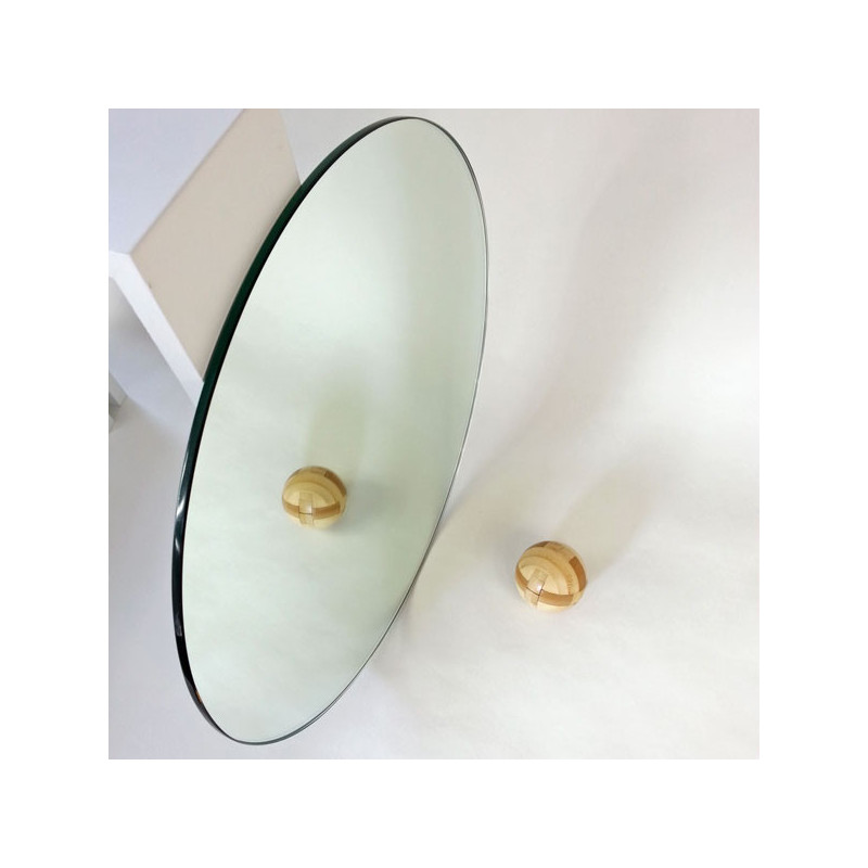 Miroir ROND-Argenté-Diam 40cm   ép 6mm