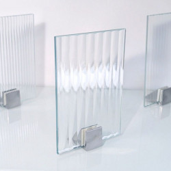 Verre texturé strié FLUTE trempé