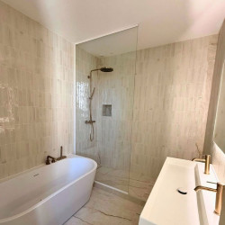 Paroi de douche sur mesure -TUNEL - 3 côtés