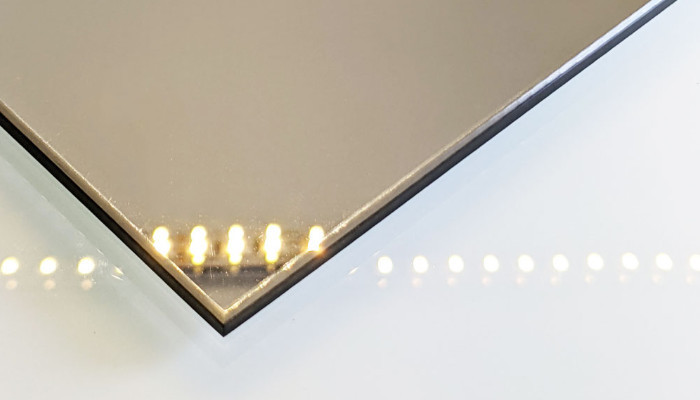 Miroir bronze sur mesure.